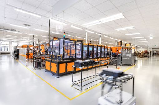 Produktionsort und Kundenschaufenster in einem ist die digitalisierte Fabrik in Tettnang. Foto: Werksfoto