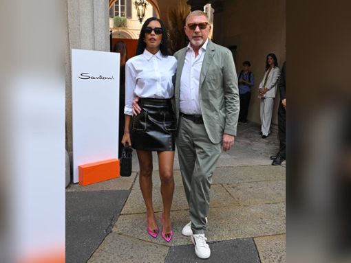 Lilian de Carvalho Monteiro und Boris Becker in Mailand auf der Fashion Week. Foto: IMAGO/ABACAPRESS