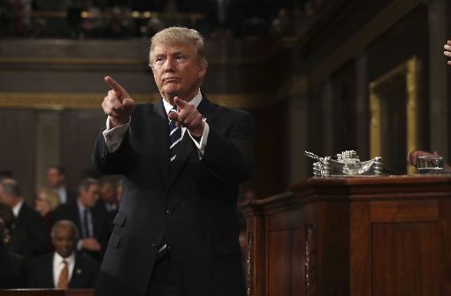 Donald Trump stößt auf Widerstand im US-Kongress. Foto: Pool EPA/AP