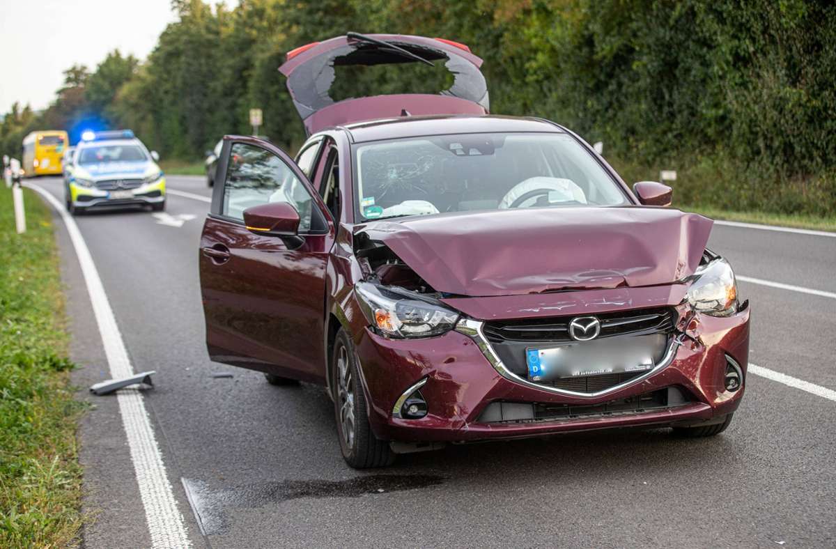 Eine 20-jährige Mazda-Fahrerin war ins Heck ...