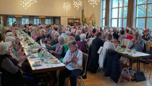 Rund 250 Seniorinnen und Senioren genossen die Feier Foto: Gemeinde Affalterbach