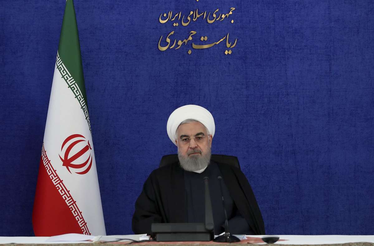 Der iranische Präsident Hassan Ruhani äußert sich zum Anschlag. Foto: AP