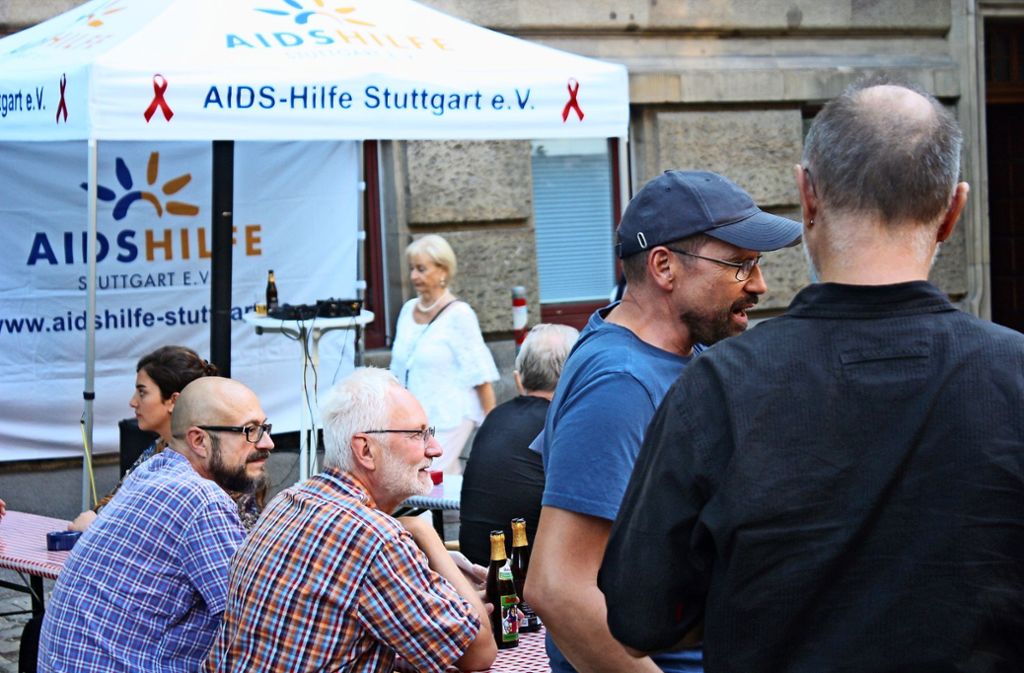 Manchen Nachbarn ist gar nicht klar, dass die Aids-Hilfe hier ist. Foto: Christoph Kutzer