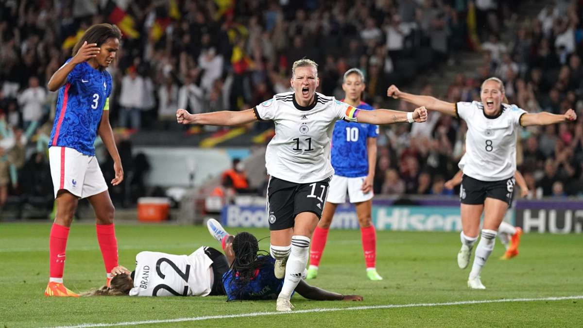Fußball-EM der Frauen: Deutsche Fußballerinnen erreichen Finale