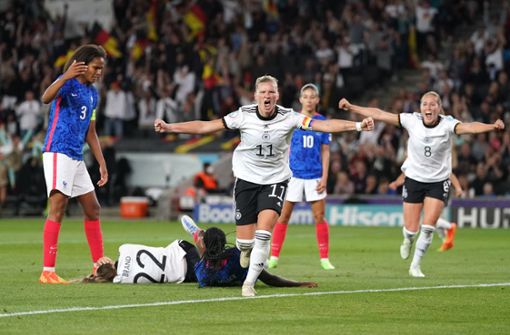 Die deutschen Fußballerinnen stehen im EM-Finale. Foto: dpa/Nick Potts