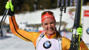 Denise  Herrmann holt Silber –  Dorothea Wierer Verfolgungsweltmeisterin
