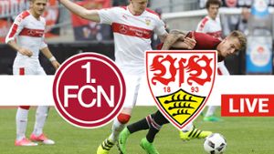 Der VfB Stuttgart im Gastspiel gegen den 1. FC Nürnberg