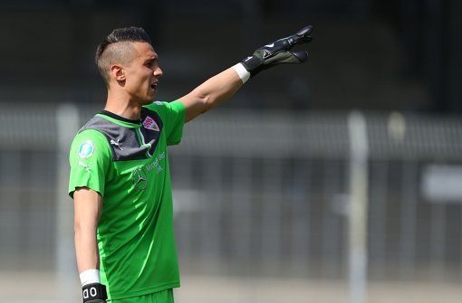 Odisseas Vlachodimos  zieht die Konsequenzen aus seiner Rolle beim VfB Stuttgart. Foto: Bongarts