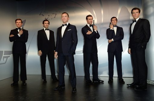 Sechs auf einen Streich: Madame Tussauds zeigt in Berlin alle James-Bond-Darsteller in Wachs. Foto: dpa