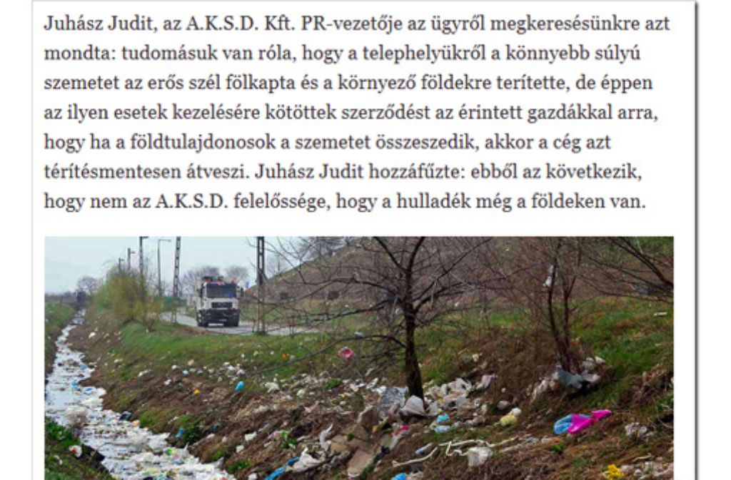 Berge von Müll, die Flüchtlinge unlängst hinterlassen haben sollen?Mitnichten! Hierbei handelt es sich um eine illegale Mülldeponie in Ungarn.