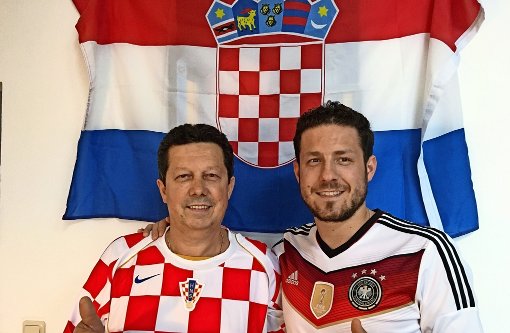 Im Hause Peric schlagen zwei Fußball-Herzen: Mario (rechts) und Vater Vinko Foto: Privat