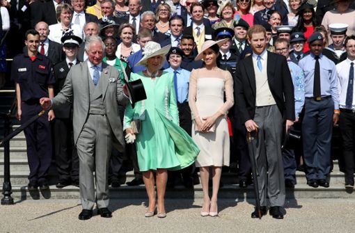 Bei ihrem ersten Auftritt als Ehepaar trafen Prinz Harry und Herzogin Meghan Vertreter wohltätiger Organisationen. Foto: Getty Images Europe