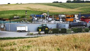 Biogas entweicht aus Behälter
