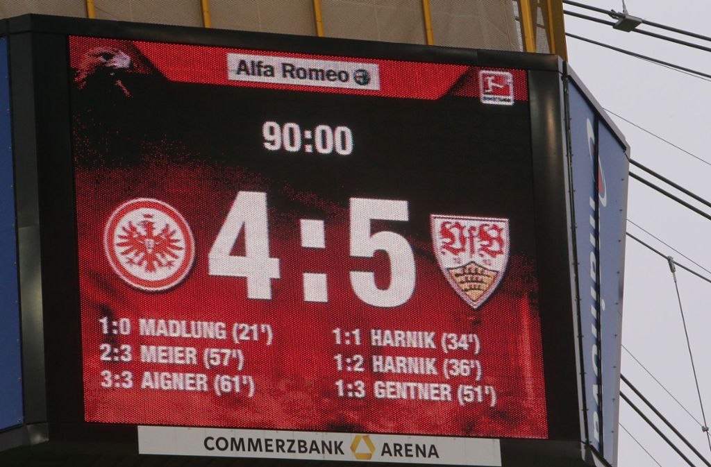 Unvollständige Chronik eines spektakulären Auswärtssiegs des VfB Stuttgart.