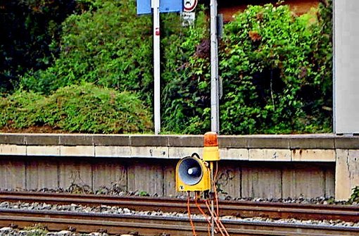 Eines der Signalhörner entlang der Bahntrasse Bad Cannstatt–Waiblingen. Foto: privat