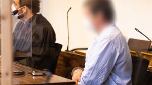 Der Angeklagte am Mittwoch im Gerichtssaal. Foto: dpa/Philipp von Ditfurth
