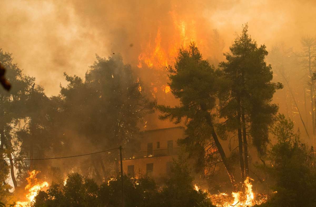 Waldbrände in Griechenland (Archivbild) Foto: dpa/Marios Lolos