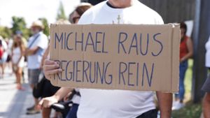 Demonstranten fordern die Freilassung von Michael Ballweg aus der Untersuchungshaft. (Archivbild) Foto: Lichtgut/Julian Rettig