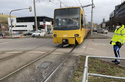 Am Montagnachmittag kam es in Stuttgart-Zuffenhausen zu einem Stadtbahn-Unfall. Foto: SDMG/Schulz