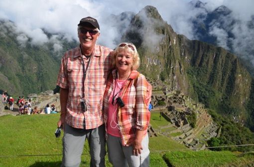 Da waren sie noch unterwegs: Silke und Ulrich Lechler in der Ruinenstadt  Machu Picchu in Peru. Die beiden fahren seit Herbst 2019 die Panamericana ab. Foto: privat