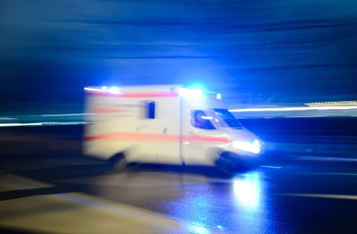 Der Rettungsdienst brachte die Frau ins Krankenhaus Ludwigsburg Foto: dpa