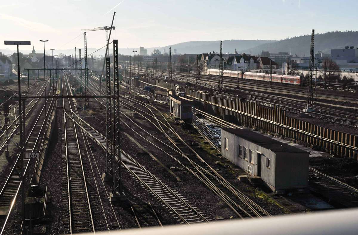 Der frühere Güterbahnhof in Untertürkheim, hier ein Archivfoto aus dem Januar 2020, wird für Stuttgart 21 neu genutzt. Dazu wird er komplett umgebaut. Foto: Lichtgut/Max Kovalenko