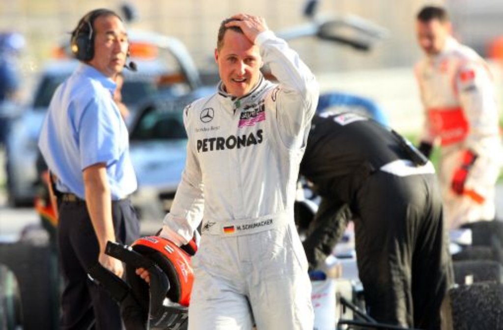 Michael Schumacher nach dem Rennen.