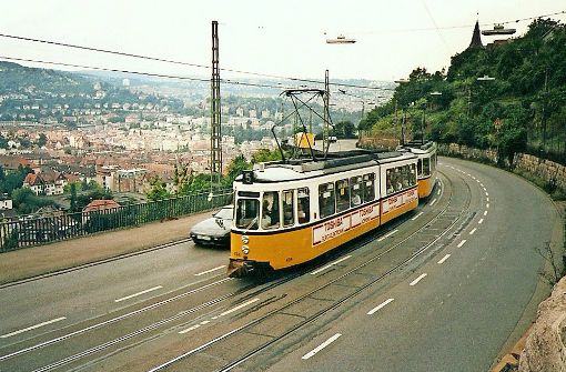Bis 1987 sind die Straßenbahnen auf der Neuen Weinsteige gefahren. Foto: Thomas Mack