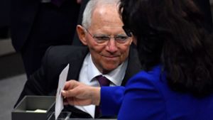 Schäuble zum Bundestagspräsidenten gewählt