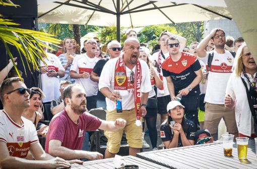 Die Fans fieberten mit ihrem VfB. Foto: Lichtgut/Ferdinando Iannone