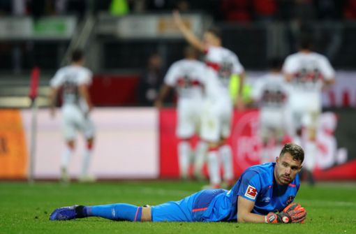 Der VfB Stuttgart darf wieder jubeln: Mit 2:0 gewinnt das Team gegen Nürnberg. Foto: Bongarts