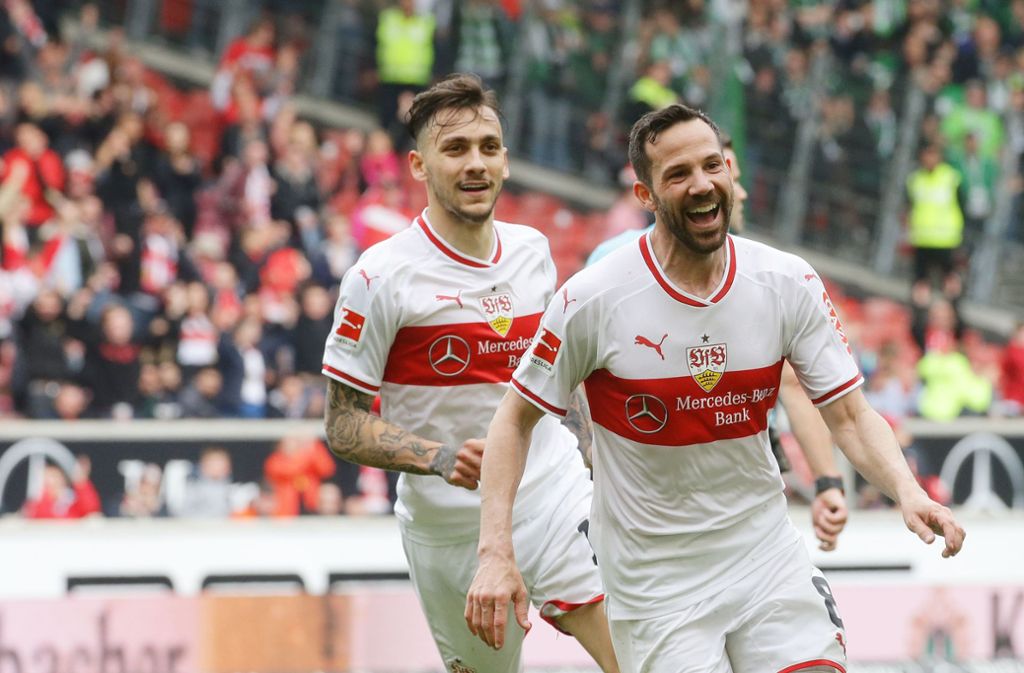 Aufatmen: Der VfB Stuttgart hat sich die Relegation gesichert.