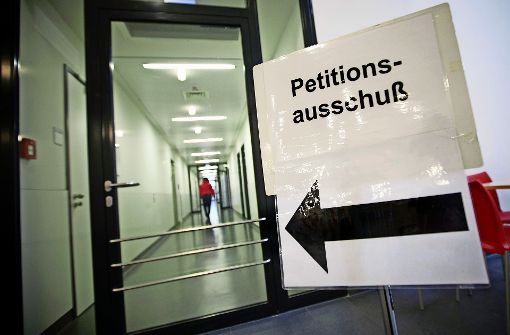 Die nächste Sitzung des Petitionsausschusses ist erst im Februar. Foto: Horst Rudel