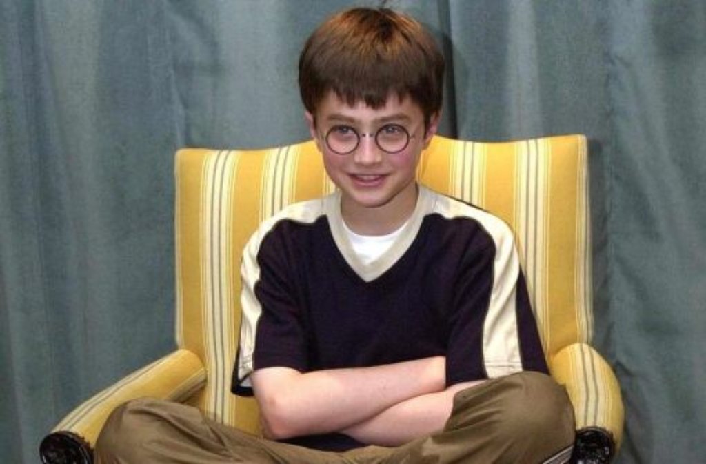 Potter-Darsteller Daniel Radcliffe bei einer Presse-Konferenz in London im Jahr 2000. Hier war er elf jahre alt.