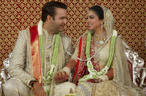 Das Brautpaar hat Indien mehrere Monate in Atem gehalten. Foto: AP