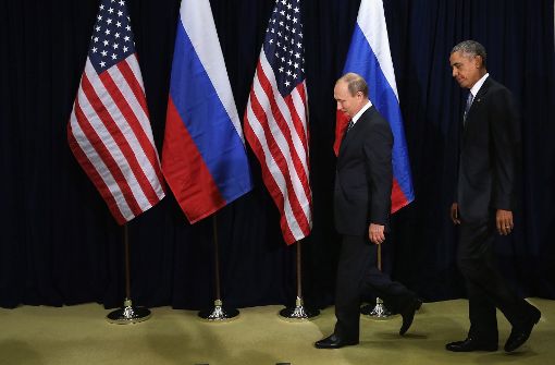 Die Stimmung zwischen dem russischen Präsidenten Putin (links) und US-Präsident Obama ist nicht die beste. (Archivfoto) Foto: dpa