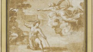 Für 30 000 D-Mark  ersteigert: die Raffael-Zeichnung „Gott erscheint Isaak, der um die Schwangerschaft Rebekkas bittet“ (1518) Foto: Staatsgalerie