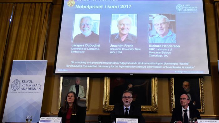 Chemie-Nobelpreis für Kryo-Elektronenmikroskopie verliehen