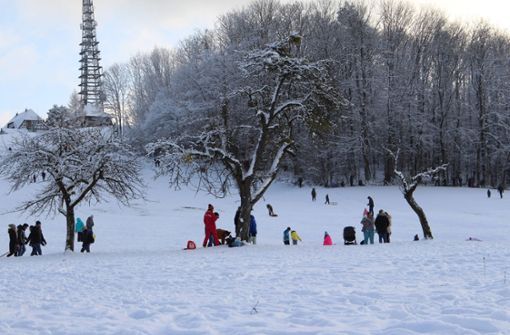 Bei Stocksberg haben sich wieder viele Familien im Schnee getummelt. Foto: 7aktuell.de/Kevin Lermer