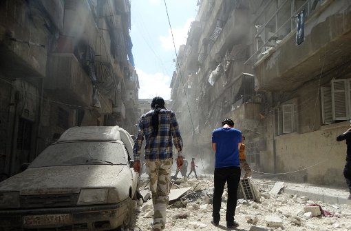 Die Menschen in Aleppo leben in ständiger Angst. Foto: dpa