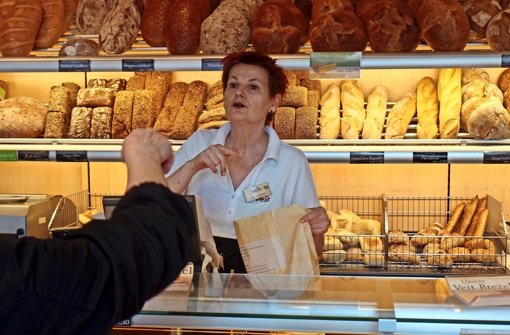 Leonora Neagoe hat die  Filiale der Bäckerei Veit am Moltkeplatz geleitet. Foto: Kathrin Wesely
