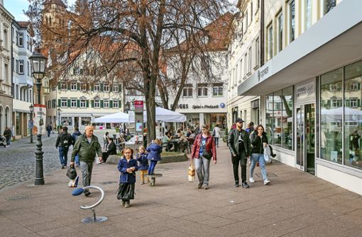 Shoppingstadt Esslingen: Die Zeiten sind nicht einfach für den Einzelhandel. Doch Esslinger Geschäftsleute wollen  sich nicht unterkriegen lassen. Foto: Roberto Bulgrin