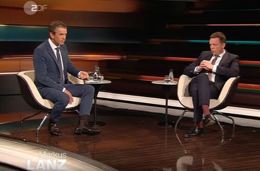 Der saarländische Ministerpräsident Tobias Hans hatte bei Markus Lanz keinen leichten Stand. Foto: ZDF