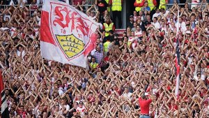 Der VfB Stuttgart trifft am Samstag vor mindestens 52.000 Zuschauern auf den SC Paderborn. Foto: Getty/Bongarts
