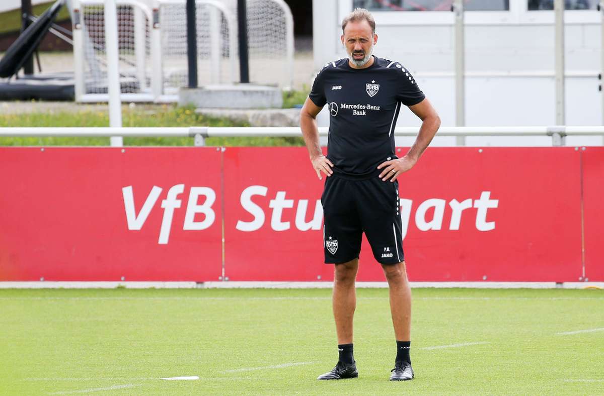 VfB-Trainer Pellegrino Matarazzo plagen große Verletzungssorgen.