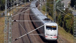 Die Schnellbahnstrecke Stuttgart-Mannheim wird gesperrt. Foto: dpa/Uli Deck
