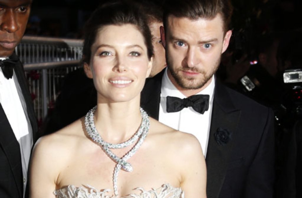 Jessica Biel und Justin Timberlake bei der Vorstellung seines Films Inside Llewyn Davis im Mai 2013 in Cannes