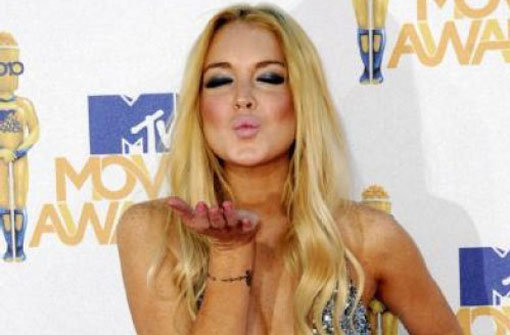 Hat Lindsay Lohan es bei der Verleihung der MTV-Awards übertrieben? Foto: dpa