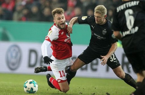 Der 1. FSV Mainz 05 ist ins Viertelfinale des DFB-Pokals eingezogen – die Spieler besiegten den VfB Stuttgart im Achtelfinale. Foto: dpa
