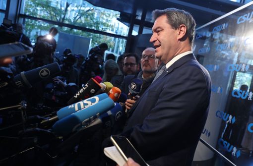 Nach der Wahl-Pleite hat der CSU-Vorstand Markus Söder für das Amt des Ministerpräsidenten nominiert. Foto: Getty Images Europe